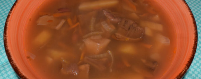 фасолевый суп с грибами