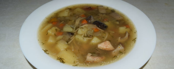 суп с грибами по-смоленски