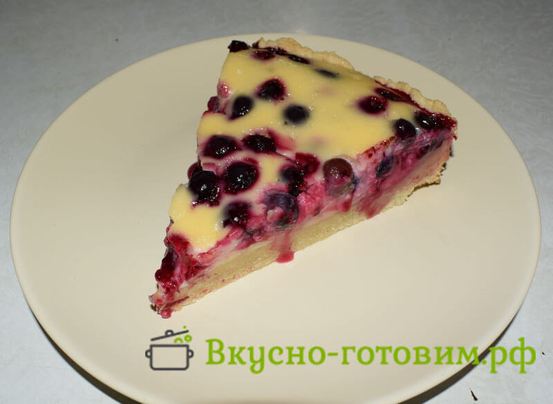пирог со смородиной